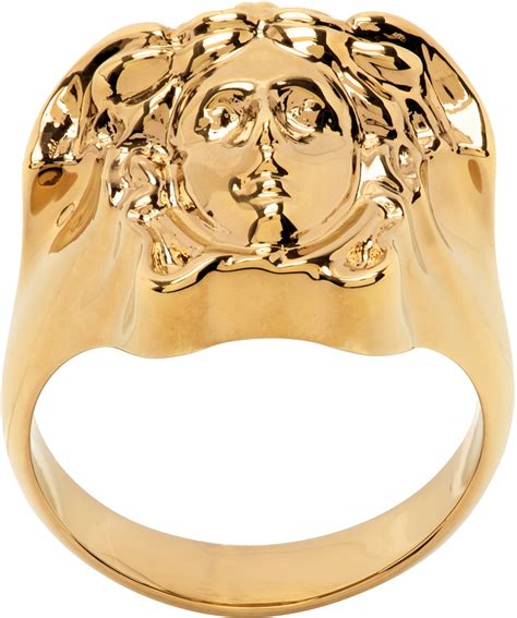 versace medusa jellyfish ring|versace medusa head ring.